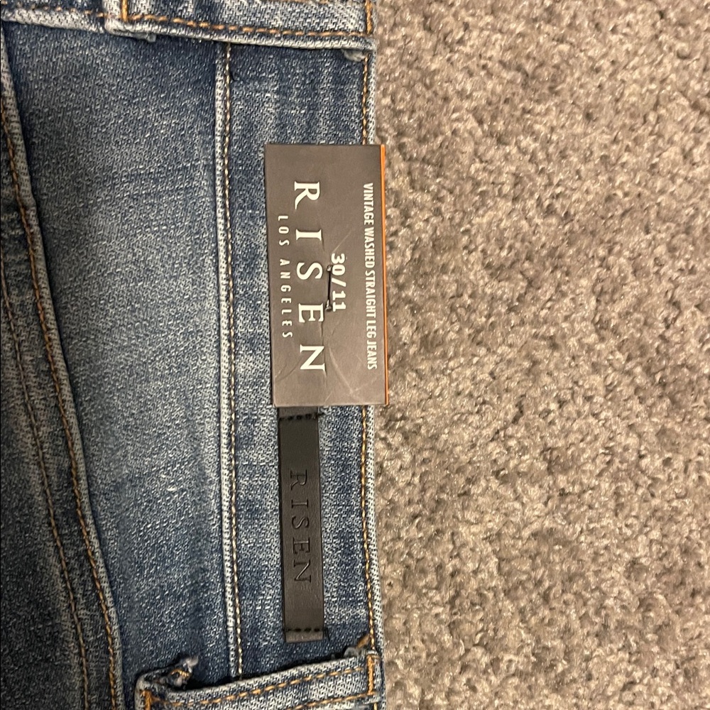Classic Blue Straight Leg Jeans by Rag & Bone - Picture 5 of 6